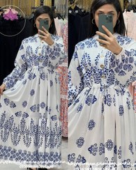 تصویر پیراهن ماکسی طرح ترک مدل 061-2 