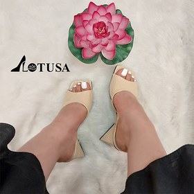 تصویر صندل پاشنه ۳گوش ورنی کد 009 