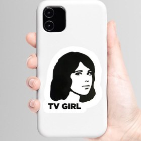 تصویر استیکر لپ تاپ و موبایل بووم طرح Tv Girl کد BM76 