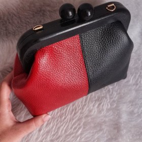 تصویر کیف دهانه چوبی 