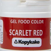 تصویر رنگ ژله ای خوراکی قرمز اسکارلت kopykake کپی کیک 35 گرمی 
