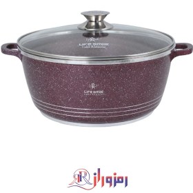 تصویر قابلمه گرانیتی لایف اسمایل مدل LIFEP7 36 ا LIFESMILE LIFEP7-36 Granite Coated Soup Pot