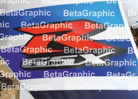 تصویر استیکر روزرنگ لوگو سوزوکی GSX R مناسب برای 600/750/1000 GSX R logo vinyl Sticker For Suzuki GSX R 600/750/1000