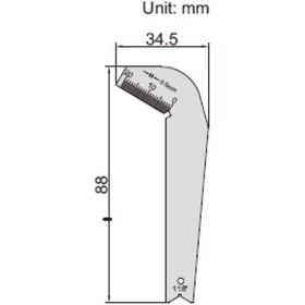 تصویر شابلون مته 118 درجه اینسایز (Insize) مدل 1-4843 