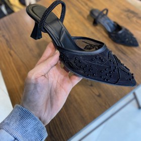 تصویر كفش زنانه تورى مشكى 