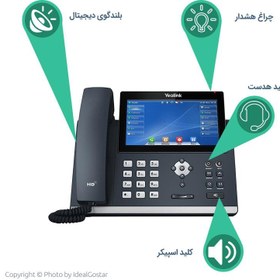 تصویر تلفن VoIP یالینک مدل SIP-T48U Yealink SIP-T48U IP Phone