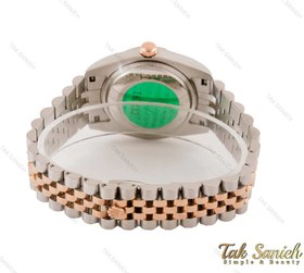 تصویر ساعت مردانه رولکس دیت جاست رزگلد سیلور Rolex-3635-G 