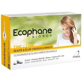 تصویر کپسول تقویت مو و ناخن اکوفن پک 60 تایی. Ecophane Hair And Nails 60caps