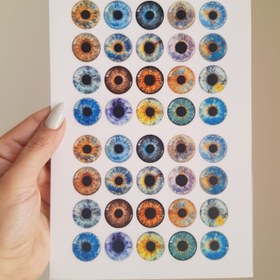 تصویر طلق پشت چسبی عنبیه 