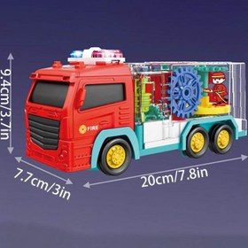 تصویر ماشین آتشنشانی چرخ دنده ای موزیکال 