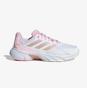 تصویر کفش تنیس زنانه آدیداس – ADIDAS Courtjam Control 3 – سفید/صورتی ADIDAS Courtjam Control 3 Women Tennis Shoes-white/pink