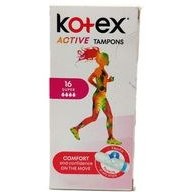 تصویر تامپون کوتکس Active Super بسته 16 عددی Kotex--Active Super Tampon