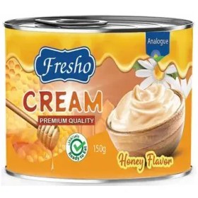 تصویر خامه طعم دار فریشو عسلی 150 گرمی Fresho Cream Honey Flavor 