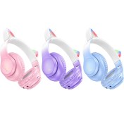 تصویر هدست بلوتوثی هوکو مدل W42 ا HOCO W42 Cat Ears over-ear BT headphones HOCO W42 Cat Ears over-ear BT headphones