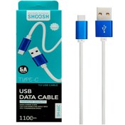 تصویر کابل تایپ سی فست شارژ 5 آمپر شوش SH66C طول 1.1 متر Shoosh SH66C 5A 1.1m Type-C Cable