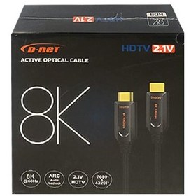 تصویر کابل Hdmi 8k مدل Dnet به طول 60متر 