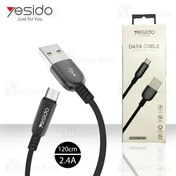 تصویر کابل میکرو یو اس بی یسیدو Yesido CA-25 Micro USB Cable توان 2.4 آمپر 