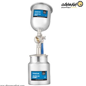 تصویر پیستوله رنگ پاش GE70 دوکاسه نووا سری NTS261 NOVA NTS261 air Spray Gun GE70