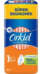 تصویر نوار بهداشتی ارکید مدل Ultra Extra اندازه نرمال ۲۶عددی Orkid