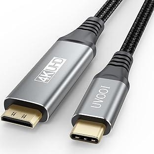 Chenyang Micro HDMI 1.4 Male Type D to Mini HDMI 1.4 Female Type C  Extension Cable for Laptop PC HDTV 10cm