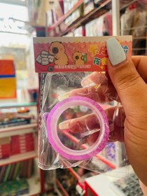 تصویر چسب نواری 1سانتی شب رنگ همراه مهره - 3 