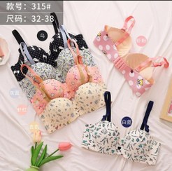 تصویر سوتین تک لیزری زنانه اسفنجی مدل عروسکی 