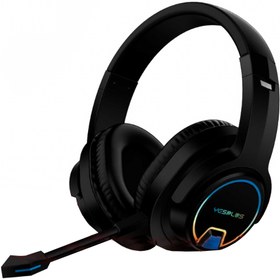 تصویر هدست گیمینگ بی سیم یس پلاس مدل YS510 RGB YESPLUS GAMING WIRELESS HEADPHONE YS-510 RGB