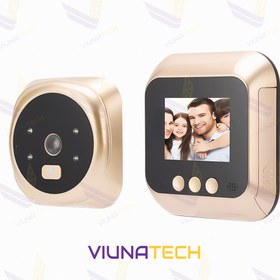 تصویر دوربین چشمی درب مانیتور دار مدل D3 Door eye camera with monitor model D3