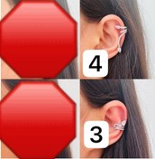تصویر گوشواره بدون نیاز به سوراخ گوش گوشواره