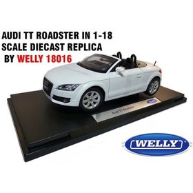 تصویر ماکت ماشین آئودی کروک AUDI TT ROADSTER IN 1-18 SCALE DIECAST REPLICA BY WELLY 