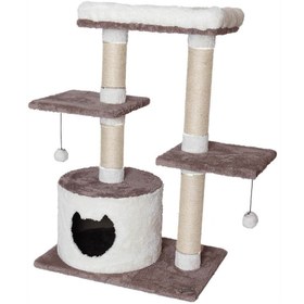 تصویر اسکرچر، لانه و جای خواب گربه کدیپک مدل اقاقیا Kedipek Cat Scratcher And Nest Acacia Model