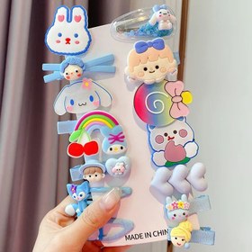 تصویر پک گیره مو سیلیکونی آبی 