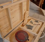 تصویر کرسی تاشو با چوب نو روسی درجه یک خشک کن رفته 