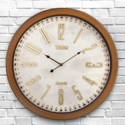 تصویر ساعت دیواری والار کد 602 - سفید Walar wall clock code 602