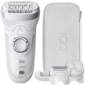 تصویر اپیلاتور سری 9 براون (پک ویژه به مناسبت 100 سالگی براون) Silk-épil 9 SkinSpa SensoSmart™ Wet & Dry epilator, Design Edition with 5 extras incl. shaver head.