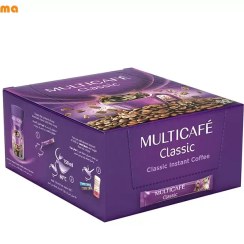 تصویر قهوه فوری کلاسیک مولتی کافه – 50 عددی multicafe classic instant coffe 50sticks 2g