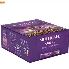 تصویر قهوه فوری کلاسیک مولتی کافه – 50 عددی multicafe classic instant coffe 50sticks 2g