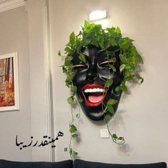 تصویر گلدان رخ لبخند دیواری(چهره) 