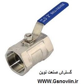 تصویر شیر گازی "3/4 اینچ 1000 وگ یک تیکه استنلس استیل رزوه ای BALL VALVE 3/4" 1000WOG 1PC STAINLESS STEEL