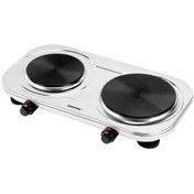 تصویر اجاق گاز سنگی دو شعله جیپاس مدل GHP32024 ا Stainless Steel Double Hot Plate, Indicator Light, GHP32024 Stainless Steel Double Hot Plate, Indicator Light, GHP32024