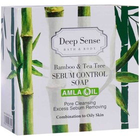 تصویر صابون کنترل کننده چربی دیپ سنس بامبو و درخت چای  75 میل Bamboo & Tea Tree Sebum Control Soap Deep Sense
