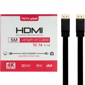 تصویر کابل HDMI TSCO مدل 5 متری (4K,3D) 