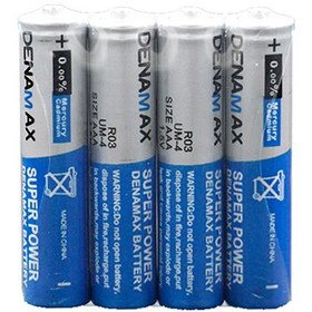 تصویر باتری نیم قلمی معمولی دنامکس DENAMAX AAA Battery 