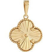 تصویر آویز طلا ونکلیف تراش دار 