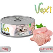 تصویر کنسرو نچرال گربه وکسی طعم مرغ و بوقلمون 90 گرمی VEXI Cat With chicken & turkey 90g