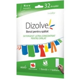 تصویر برگه لباسشویی دیزالو 32 عددی ا dizolve eco strips dizolve eco strips