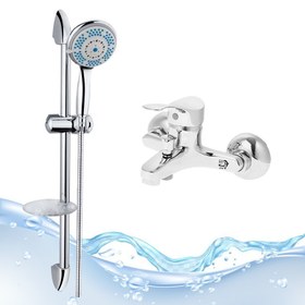 تصویر ست دو عددی شیرآلات اهرمی حمام مدل لاله 