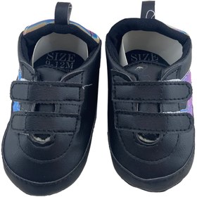 تصویر کفش نوزادی بند چسبی 7رنگ مشکی baby Bee baby shoes code:2150