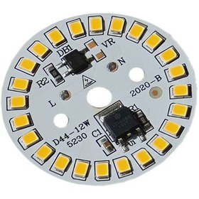 تصویر DOB LED گرد آفتابی 220V 12W با درایور (۲۲۰ ولت ۱۲ وات) 