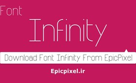 تصویر فونت Infinity انگلیسی 